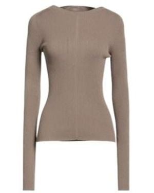 Rick Owens Plain Colour Jumpers - Brown
