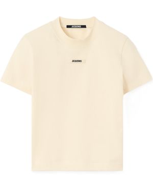 Jacquemus The Gros Grain Crewneck T-Shirt - Natural