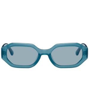 The Attico The X Linda Farrow Cooperative Sunglasses - Blue