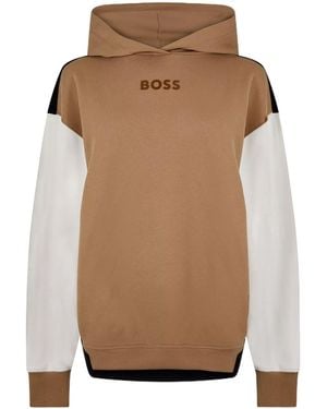 BOSS Econy Block Hoodie - Brown