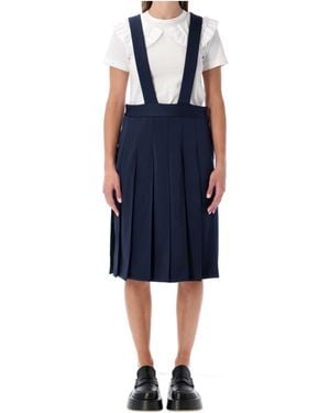 Comme des Garçons Comme Des Garçons Girl Midi Suspender Skirt - Blue