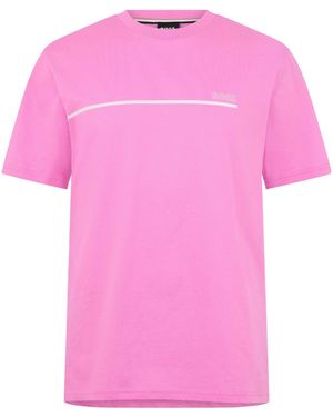 BOSS Logo Crew-Neck T-Shirt - Pink