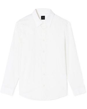 ARMANI EXCHANGE Regular Fit Button-Up Shirt - White