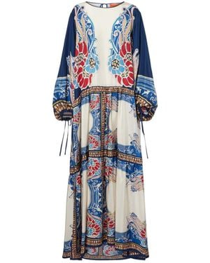 La DoubleJ Vesta Printed Maxi Dress - Blue