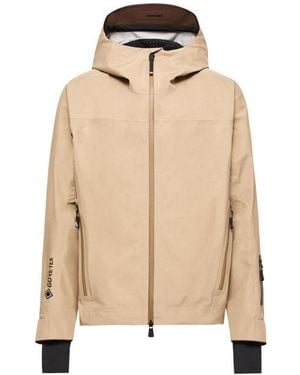 Moncler Hinterburgs Hooded Gore-Tex Ski Shell Jacket - Natural