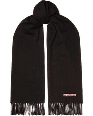 Acne Studios Fringed Scarf - Black