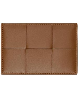 Bottega Veneta Cassette Logo Embossed Card Bag - Brown