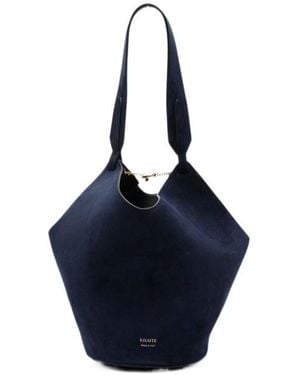 KHAITE Mini Lotus Tote Bag - Blue