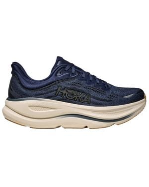Hoka One One Bondi 9 Logo-Detail Trainers - Blue