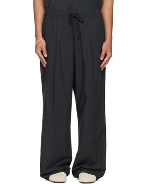 Fear Of God Pleat Front Drawstring Trousers - Black