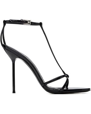 Paris Texas Lidia Patent-Leather Sandals - Black