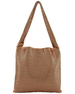 Rabanne Pixel Chainmail Tote Bag - Brown