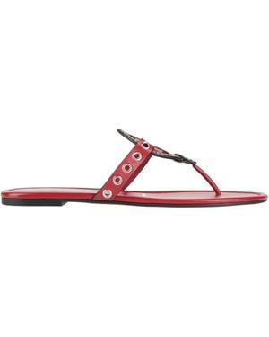 Tory Burch Simple Leather Flip-Flops - Pink