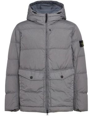 Stone Island Casual Hooded Jacket - Gray