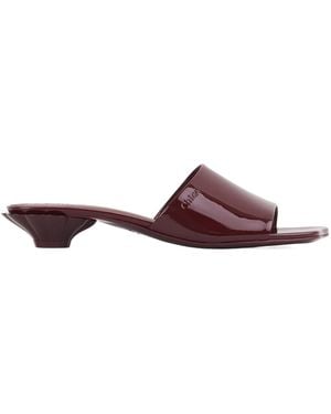 Chloé Flower Mules - Purple