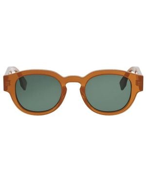 Fendi Eyewear Round Frame Sunglasses - Multicolour