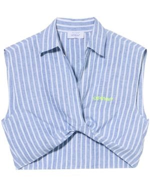 Off-White c/o Virgil Abloh Striped Tank Top - Blue