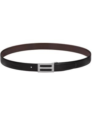 Longchamp Delta Double-Sided Belt - White