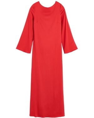 By Malene Birger Mock-Neck Cocktail Dress - Red
