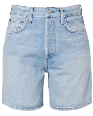 Agolde Dame Denim Shorts - Blue
