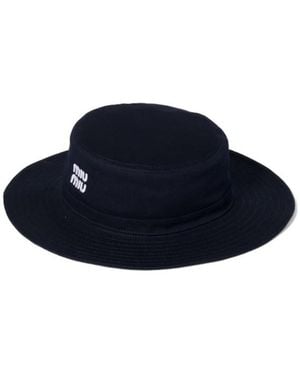 Miu Miu Drill Hat - Blue