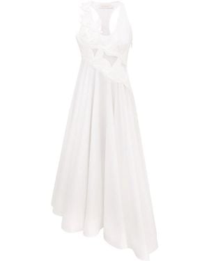 Zimmermann Appliquéd Sleeveless Dress - White