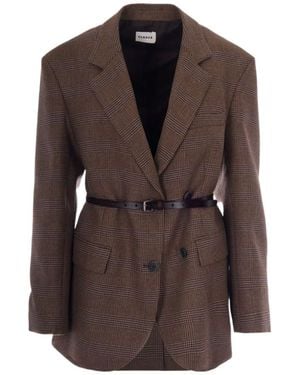 P.A.R.O.S.H. Single-Breasted Blazer - Brown