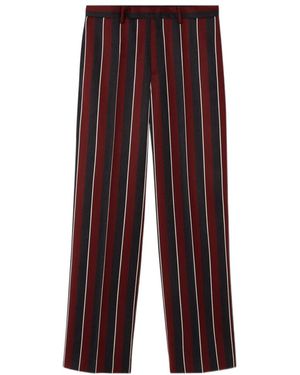 Versace Formal Striped Trousers - Purple