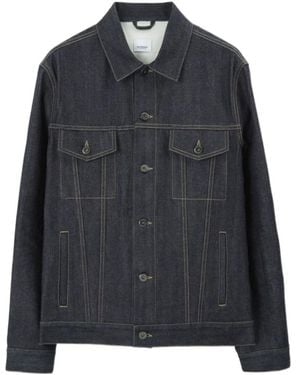 Burberry Logo-Patch Denim Jacket - Black