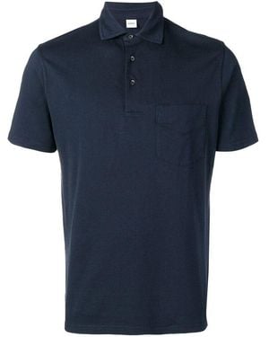 Aspesi Buttoned Short-Sleeved Polo Shirt - Blue