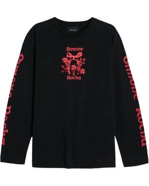 Simone Rocha Crew-Neck T-Shirt - Black