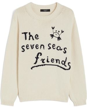Weekend by Maxmara Nespola Crewneck Knitted Jumper - White