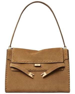 Tory Burch Large Lee Radziwill Shoulder Bag - Brown
