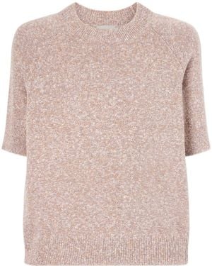 Varley Cotton And Linen-Blend T-Shirt - Pink
