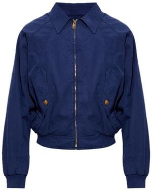 Versace Zipper Casual Jacket - Blue