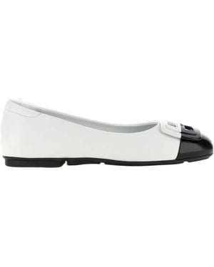 Hogan H661 Ballerina Shoes - White