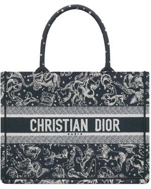 Dior Medium Book Tote - Black