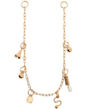 Sportmax Double Buckle Keychain - White