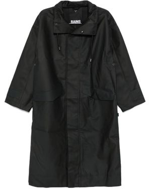 Rains Long Casual Jacket - Black