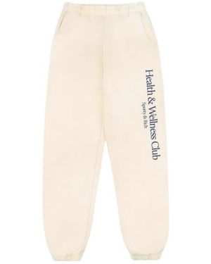 Sporty & Rich Logo-Print Track Trousers - White