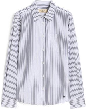 Weekend by Maxmara Striped Chest-Pocket Shirt - Purple