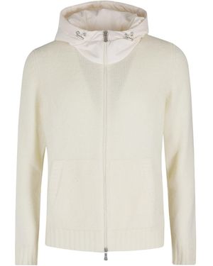 Gran Sasso Hooded Wool Jacket - White