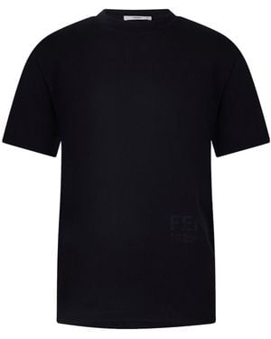 Fendi Loose-Fit Crew Neck Short-Sleeve T-Shirt - Black