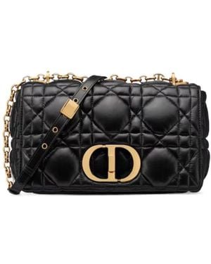 Dior Medium Caro Bag - Black