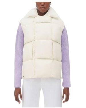 Bottega Veneta Woven Padded Gilet - White