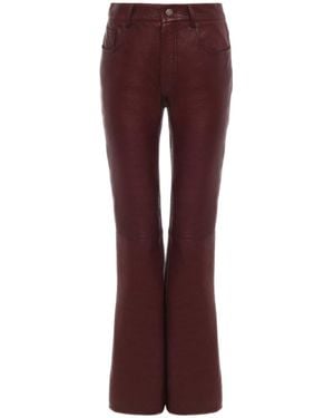 Chloé Chloé Flared-Leg Trousers - Purple