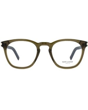 Saint Laurent Eyewear Round Frame Glasses - Metallic