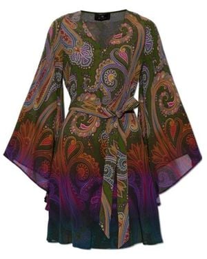 Etro Long Sleeve Dress - Multicolor