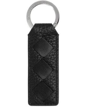 Bottega Veneta Tab Key Ring - Black