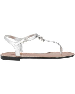 Dolce & Gabbana Solid Color Flip Flops - White